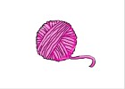 how to draw a ball of yarn