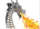 Dragon with fire breath
