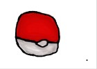 How to draw PokeBall!