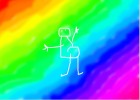 rainbow-potatoe man