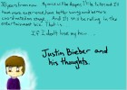 Justin Bieber and his thoughts