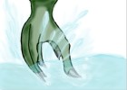 goblin hand crash in water