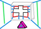 cube and 3d triangle