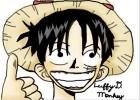 How to draw Luffy D. Monkey