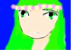 Green medow girl