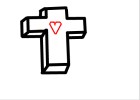 Cross of hearts