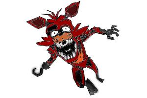 How to dra a foxy from five nights at freddy's