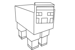 How to draw a minecraft sheep