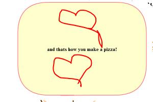 how to draw a pizza and make a pizza