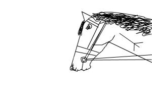 How to draw an easy horse. Quick tutorial!