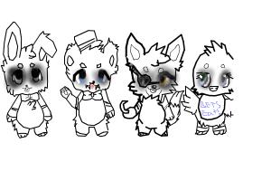 How to draw chibi fnaf <3