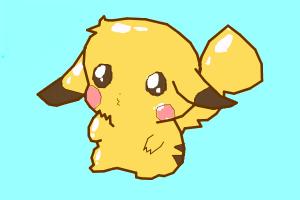 how to draw chibi pikachu