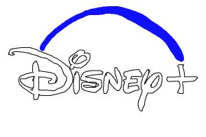 How to draw Disney+ logo