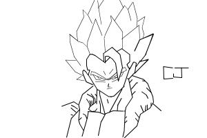 how to draw gogeta