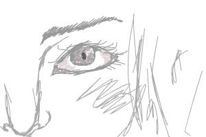 How to draw semi realistic eyes