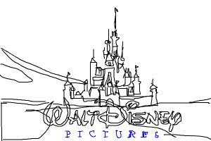 How to draw the 2006 Walt Disney pictures logo