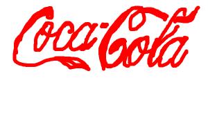 How to draw the Coca-Cola logo.