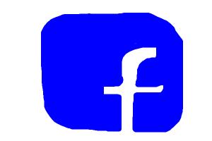 How to draw the Facebook logo