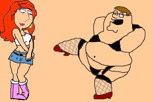 lois and peter of family guy