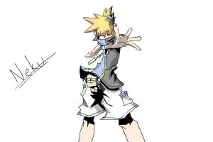 Neku from World Ends With You requested by anidas10