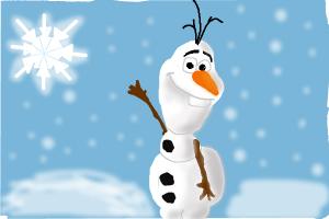 Olaf the Snowman from queen frozen