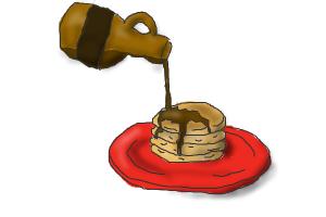 Pancakes and Maple Syrup