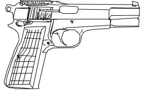 Пистолет тт рисунок карандашом