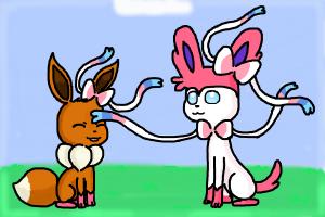 Sylveon and eevee