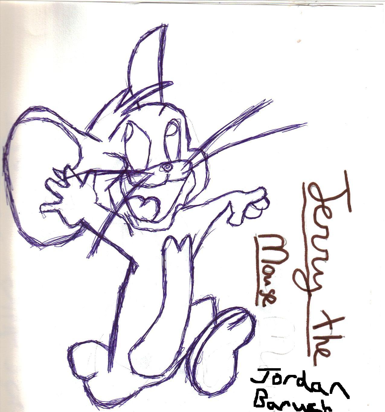 Рисунки том и Джерри карандашом в блокноте