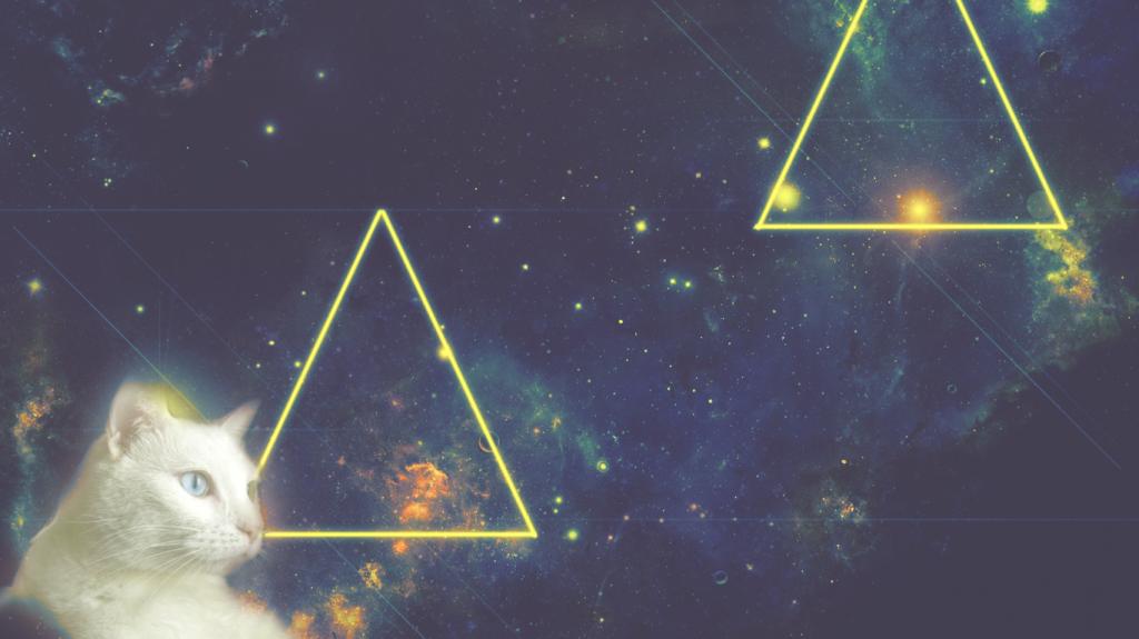 tumblr backgrounds space triangle