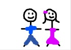 How to Draw a Boy And Girl Stick Figure - DrawingNow - 140 x 100 jpeg 3kB