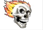 How to Draw Flaming Skull