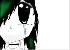 Emo Girl Crying Anime - DrawingNow