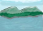 How to Draw Mountains And Lake