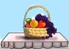 How to Draw a Fruit Basket On a Table