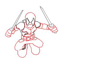 How To Draw Deadpool Drawingnow