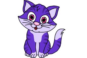 cat drawing cartoon