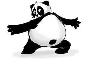 How to Draw a Cartoon Panda