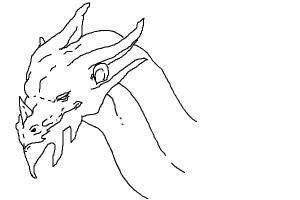 How to Draw a Dragon Head - DrawingNow