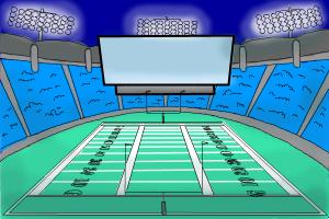 How to Draw a Football Stadium