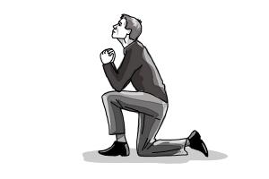 How to Draw a Person On Their Knees, Kneeling - DrawingNow