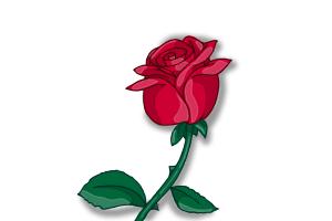 3d Rose Made Glass Red Version Stock Illustration 51632311 | Shutterstock