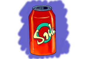 How to Draw a Soda Can - DrawingNow