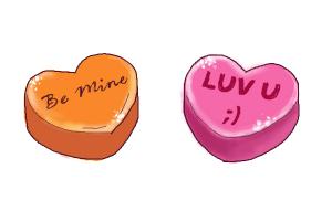How to Draw a Valentine Candy Heart
