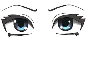 how to draw simple anime eyes