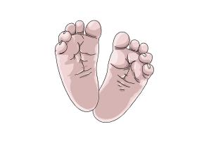 How to Draw Baby Feet