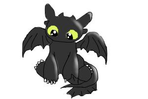 How to Draw Baby Toothless - DrawingNow