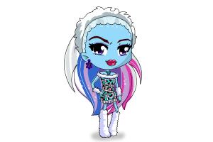 How to Draw Chibi Abbey Bominable from Monster High