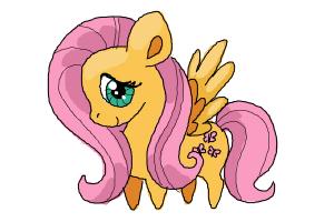 How to Draw Chibi Fluttershy from My Little Pony Friendship Is Magic