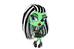How to Draw Chibi Frankie Stein from Monster High